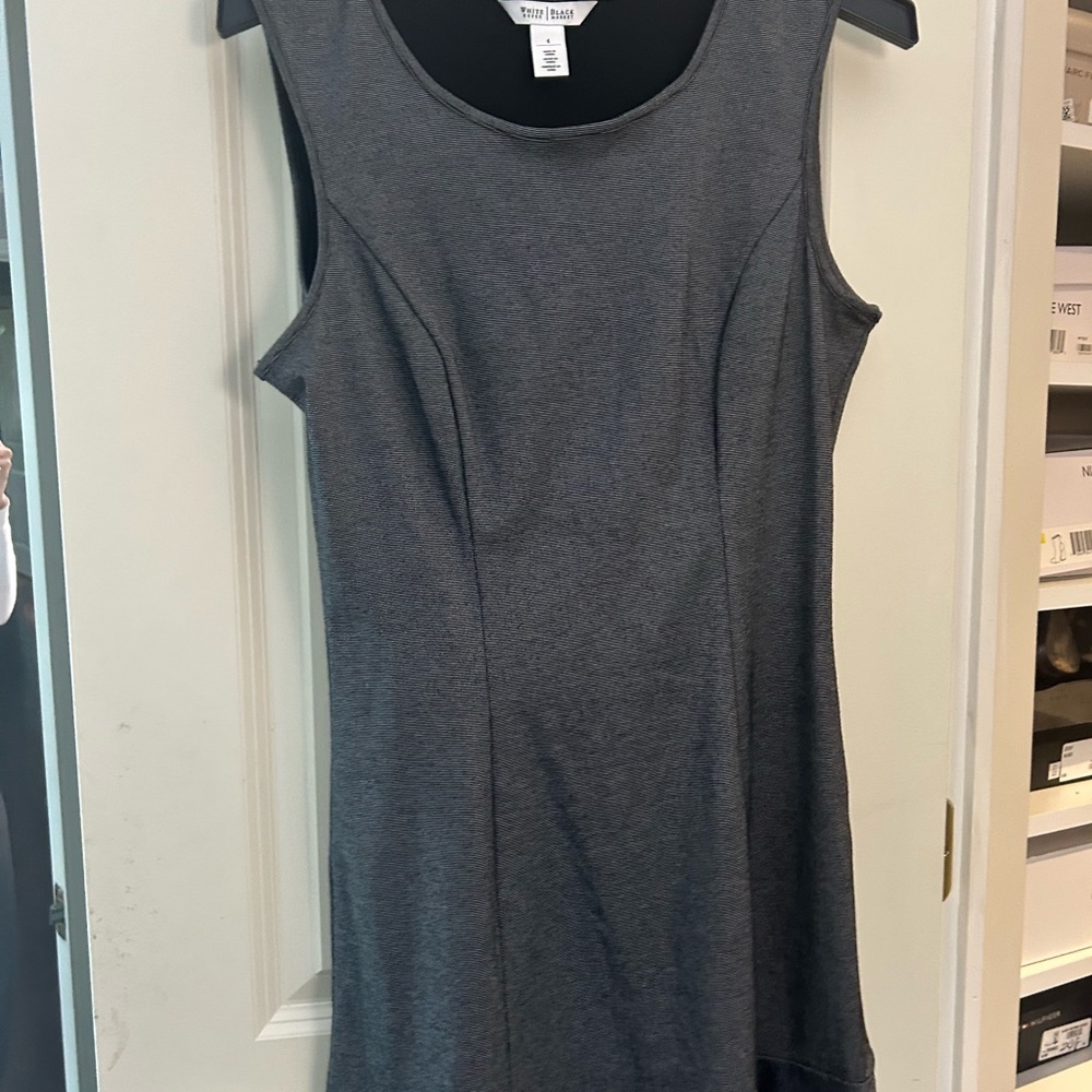 White House Black Market Gray Dress